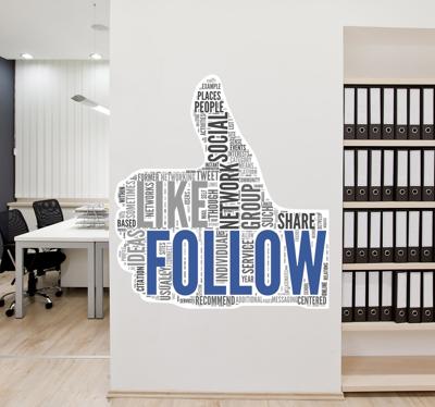 Sticker facebook follow Sticker facebook follow