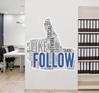 Sticker facebook follow