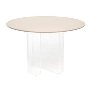 FÉST Plateau eettafel 120 transparant sand blad