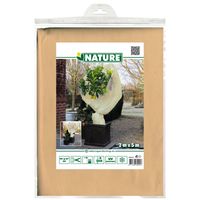 Plantenhoes XL - 5 x 2 meter - beige - anti-vorst planten beschermhoes - 500 x 200 cm - thumbnail