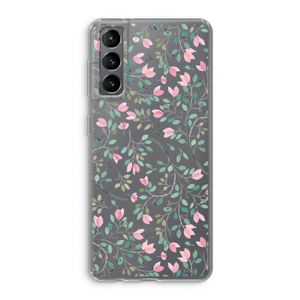 Sierlijke bloemen: Samsung Galaxy S21 Transparant Hoesje