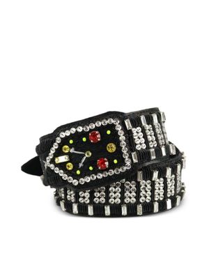 Walter Van Beirendonck bracelet Snake à ornements en cristal - Noir