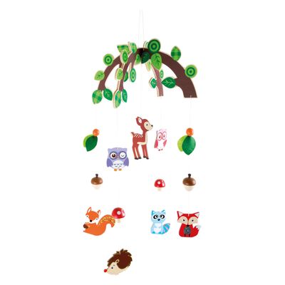 Small Foot houten baby mobiel bosdieren
