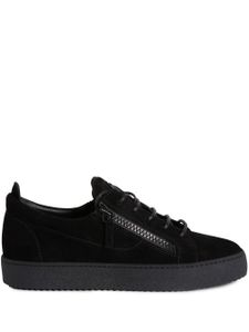 Giuseppe Zanotti baskets Frankie en daim - Noir