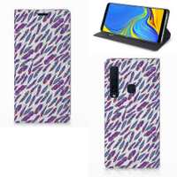 Samsung Galaxy A9 (2018) Hoesje met Magneet Feathers Color - thumbnail