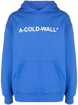 A-COLD-WALL* hoodie à logo Essentials imprimé - Bleu
