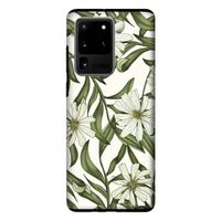 Wit bloemenpatroon: Samsung Galaxy S20 Ultra Tough Case