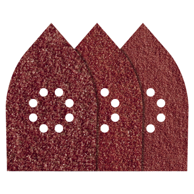 Wolfcraft Hechtschuurstrips | K80, K120, K240 | Geperforeerd | 10 stuks - 1755000