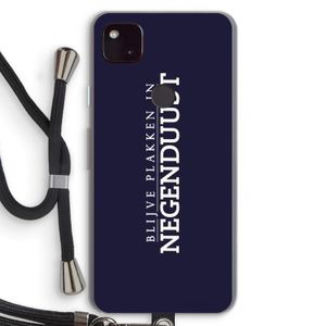 Blijve plakken in Negenduust: Pixel 4a 5G Transparant Hoesje met koord