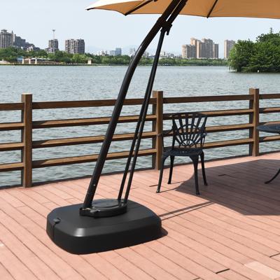 Zonneschirmstandaard met Wielen 150 kg Vulbaar Verrijdbare Parasolstandaard voor Grote Zwevende Parasols Parasolstandaard voor Tuin en Terras