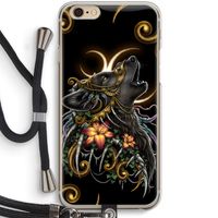 Huilende Wolf: iPhone 6 / 6S Transparant Hoesje met koord