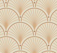 Art-deco patroon klassiek behang