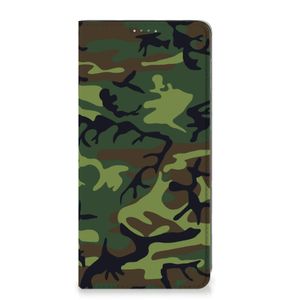 OPPO A17 Hoesje met Magneet Army Dark