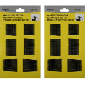 Benson Schuifspeldjes - 400x - zwart - 45 en 55 mm - haarspelden