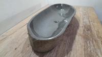 Flussstein Waschschale RXXL25031005, 106x42x15 cm