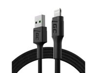 Green Cell KABGC21 Lightning-kabel 1,2 m Zwart