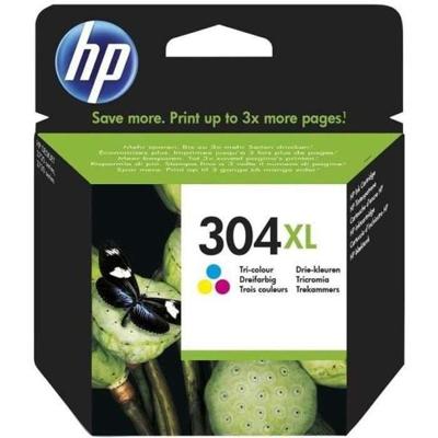 HP 304XL echte drie-kleuren inktcartridge voor HP DeskJet 2620/2630/3720/3730 (N9K07AE)