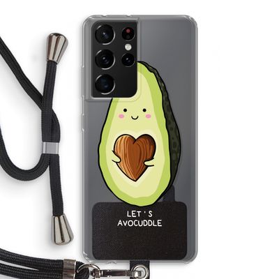 Avocuddle: Samsung Galaxy S21 Ultra Transparant Hoesje met koord