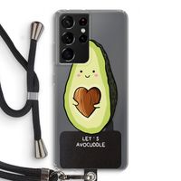 Avocuddle: Samsung Galaxy S21 Ultra Transparant Hoesje met koord