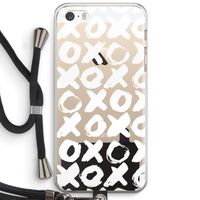 XOXO: iPhone 5 / 5S / SE Transparant Hoesje met koord XOXO: iPhone 5 / 5S / SE Transparant Hoesje met koord
