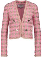 Giambattista Valli veste en tweed à effet métallisé - Rose - thumbnail