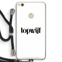 Topwijf Wit: Huawei Ascend P8 Lite (2017) Transparant Hoesje met koord