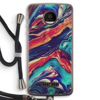 Chameleon Sun: Motorola Moto Z Force Transparant Hoesje met koord