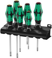 Wera 334/6 Schroevendraaierset Kraftform Plus Lasertip + Houder, 6 -delig - 1 stuk(s) - 05105650001