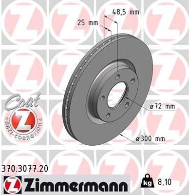 Remschijf Coat Z 370307720