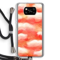 Lichte Wolken: Xiaomi Poco X3 NFC Transparant Hoesje met koord