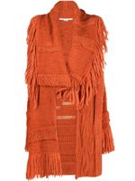 Stella McCartney cardigan en maille texturée - Orange