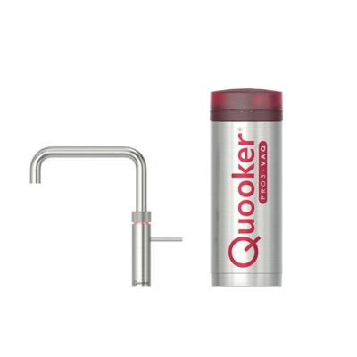 Quooker Fusion Square kokendwaterkraan - draaibare uitloop - PRO3 reservoir - Warm / kokend water - RVS 3FSRVS