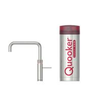 Quooker Fusion Square kokendwaterkraan - draaibare uitloop - PRO3 reservoir - Warm / kokend water - RVS 3FSRVS