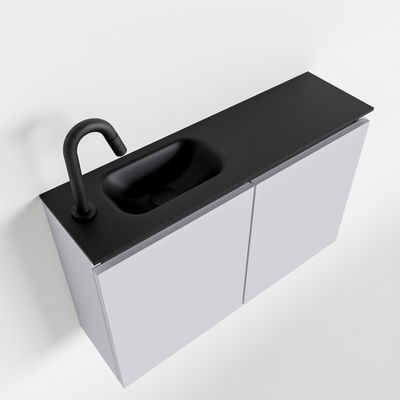 Toiletmeubel Mondiaz Ture | 80 cm | Meubelkleur Cale | Eden wastafel Urban Links | 1 kraangat