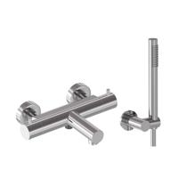 Badthermostaat Combiset MAY Incl. Verstelbare Wandsteun, Doucheslang 125 cm & Staaf Handdouche Chroom