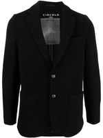 Circolo 1901 blazer boutonné à revers crantés - Noir