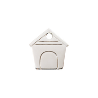 Dog House roestvrijstalen dierenpenning small/klein 2 cm x 2,09 cm - RedDingo