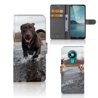 Nokia 3.4 Telefoonhoesje met Pasjes Honden Labrador - thumbnail