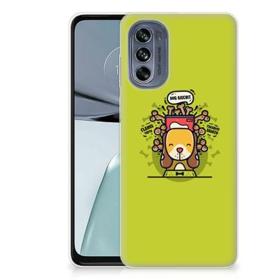 Motorola Moto G62 5G Telefoonhoesje met Naam Doggy Biscuit Motorola Moto G62 5G Telefoonhoesje met Naam Doggy Biscuit
