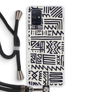 Marrakech print: Samsung Galaxy A71 Transparant Hoesje met koord