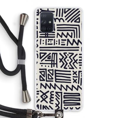 Marrakech print: Samsung Galaxy A71 Transparant Hoesje met koord