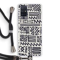 Marrakech print: Samsung Galaxy A71 Transparant Hoesje met koord