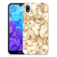 Huawei Y5 (2019) | TPU | Siliconen hoesje | Marmer Goud