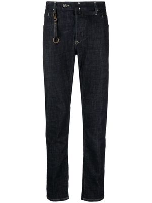 Incotex jean droit à patch logo - Bleu