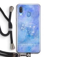 Sterrenbeeld - Licht: Samsung Galaxy A40 Transparant Hoesje met koord