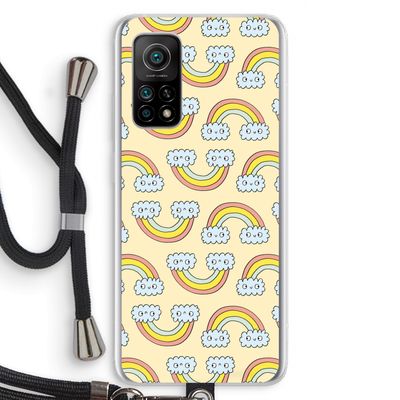 Regenboog: Xiaomi Mi 10T 5G Transparant Hoesje met koord