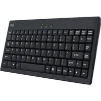 Adesso AKB-110B toetsenbord USB + PS/2 QWERTY Zwart - thumbnail