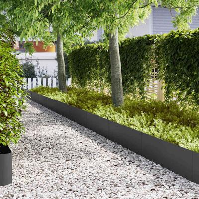 Gazonranden 20 pcs Zwart 100 x 0.5 x 30 cm Staal