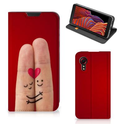 Samsung Galaxy Xcover 5 Hippe | Standcase | Liefde - Origineel Romantisch Cadeau