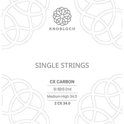 Knobloch 2CX34.0 CX Carbon Losse B2-Snaar Normaal/Hoge Spanning Knobloch 2CX34.0 CX Carbon Losse B2-Snaar Normaal/Hoge Spanning